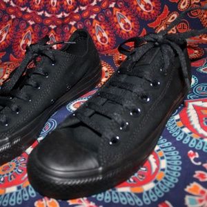All Black Converse